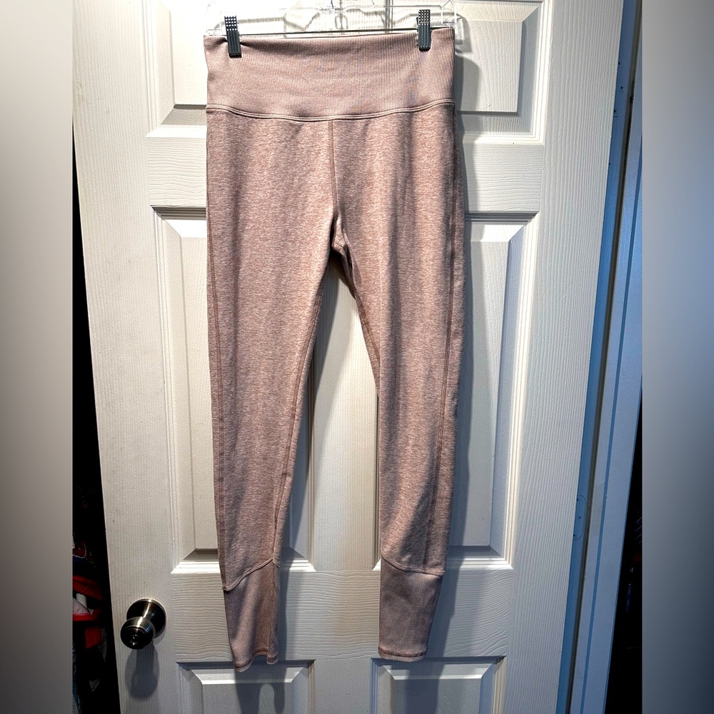 Alo Yoga Alosoft High Waist Lounge Leggings beige color  Women’s Large